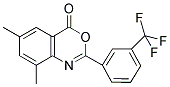 6,8-DIMETHYL-2-[3-(TRIFLUOROMETHYL)PHENYL]-4H-3,1-BENZOXAZIN-4-ONE Struktur