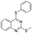 2-(METHYLSULFANYL)-4-(PHENYLSULFANYL)QUINAZOLINE Struktur