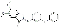 5,6-DIMETHOXY-2-((3-PHENOXYPHENYL)METHYLENE)INDAN-1-ONE Struktur