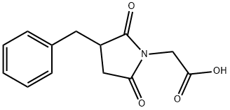 (3-BENZYL-2,5-DIOXO-PYRROLIDIN-1-YL)-ACETIC ACID Struktur