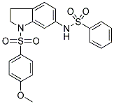 N-[2,3-DIHYDRO-1-[(4-METHOXYPHENYL)SULPHONYL]-(1H)-INDOL-6-YL]BENZENESULPHONAMIDE Struktur