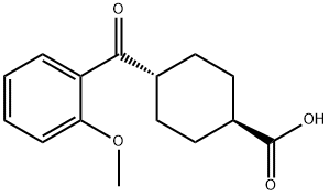 TRANS-4-(2-METHOXYBENZOYL)CYCLOHEXANE-1-CARBOXYLIC ACID Struktur