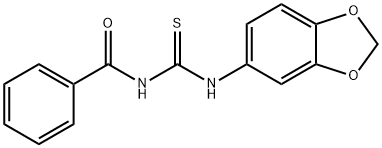 N-(1,3-BENZODIOXOL-5-YL)-N'-BENZOYLTHIOUREA Struktur