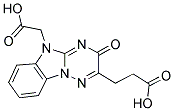 3-[5-(CARBOXYMETHYL)-3-OXO-3,5-DIHYDRO[1,2,4]TRIAZINO[2,3-A]BENZIMIDAZOL-2-YL]PROPANOIC ACID Struktur