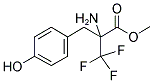 2-AMINO-3,3,3-TRIFLUORO-2-(4-HYDROXY-BENZYL)-PROPIONIC ACID METHYL ESTER Struktur