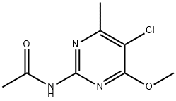 N-(5-CHLORO-4-METHOXY-6-METHYLPYRIMIDIN-2-YL)ACETAMIDE Struktur