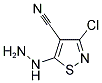 3-CHLORO-5-HYDRAZINO-4-ISOTHIAZOLECARBONITRILE Struktur