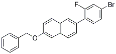 2-(BENZYLOXY)-6-(4-BROMO-2-FLUOROPHENYL)NAPHTHALENE Struktur