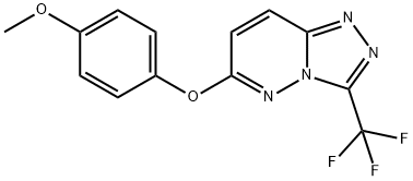 4-METHOXYPHENYL 3-(TRIFLUOROMETHYL)[1,2,4]TRIAZOLO[4,3-B]PYRIDAZIN-6-YL ETHER Struktur