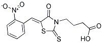 4-[(5Z)-5-(2-NITROBENZYLIDENE)-4-OXO-2-THIOXO-1,3-THIAZOLIDIN-3-YL]BUTANOIC ACID Struktur