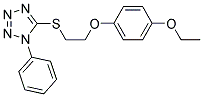 5-([2-(4-ETHOXYPHENOXY)ETHYL]THIO)-1-PHENYL-1H-TETRAZOLE Struktur