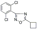 5-CYCLOBUTYL-3-(2,6-DICHLOROPHENYL)-1,2,4-OXADIAZOLE Struktur