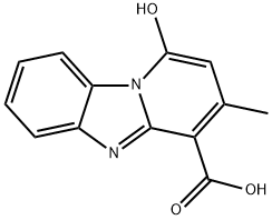 1-HYDROXY-3-METHYL-BENZO[4,5]IMIDAZO[1,2-A]-PYRIDINE-4-CARBOXYLIC ACID Struktur