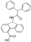 9-(2,2-DIPHENYLACETAMIDO)-9H-FLUORENE-4-CARBOXYLIC ACID Struktur