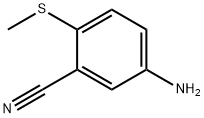 5-AMINO-2-(METHYLSULFANYL)BENZENECARBONITRILE Struktur