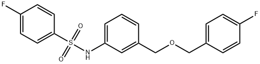 4-FLUORO-N-(3-([(4-FLUOROBENZYL)OXY]METHYL)PHENYL)BENZENESULFONAMIDE Struktur