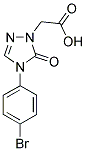 2-[4-(4-BROMOPHENYL)-5-OXO-4,5-DIHYDRO-1H-1,2,4-TRIAZOL-1-YL]ACETIC ACID Struktur