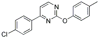 4-(4-CHLOROPHENYL)-2-(4-METHYLPHENOXY)PYRIMIDINE Struktur