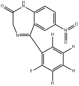 N-DESMETHYLFLUNITRAZEPAM-D4 Struktur