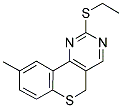 2-(ETHYLSULFANYL)-9-METHYL-5H-THIOCHROMENO[4,3-D]PYRIMIDINE Struktur