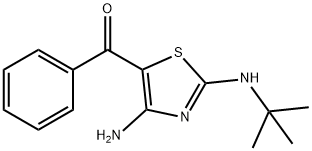 [4-AMINO-2-(TERT-BUTYLAMINO)-1,3-THIAZOL-5-YL](PHENYL)METHANONE Struktur