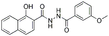 1-HYDROXY-N'-(3-METHOXYBENZOYL)-2-NAPHTHOHYDRAZIDE Struktur