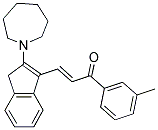 3-(2-AZEPAN-1-YL-1H-INDEN-3-YL)-1-(3-METHYLPHENYL)PROP-2-EN-1-ONE Struktur