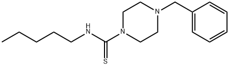 1-(PENTYL)-3-(4-BENZYLPIPERAZINYL)THIOUREA Struktur