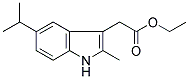 ETHYL 2-(5-ISOPROPYL-2-METHYL-1H-INDOL-3-YL)ACETATE Struktur