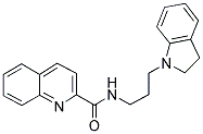 N-[(2,3-DIHYDRO-(1H)-INDOL-1-YL)PROPYL]QUINOLINE-2-CARBOXAMIDE Struktur