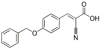 3-(4-BENZYLOXYPHENYL)-ALPHA-CYANOACRYLIC ACID Struktur