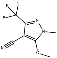 5-METHOXY-1-METHYL-3-(TRIFLUOROMETHYL)-1H-PYRAZOLE-4-CARBONITRILE Struktur