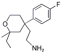 2-[2-ETHYL-4-(4-FLUOROPHENYL)-2-METHYLTETRAHYDRO-2H-PYRAN-4-YL]ETHANAMINE Struktur