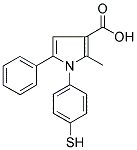 1-(4-MERCAPTOPHENYL)-2-METHYL-5-PHENYLPYRROLE-3-CARBOXYLIC ACID Struktur