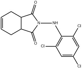 2-(2,4,6-TRICHLOROANILINO)-3A,4,7,7A-TETRAHYDRO-1H-ISOINDOLE-1,3(2H)-DIONE Struktur