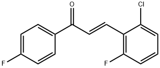 3-(2-CHLORO-6-FLUOROPHENYL)-1-(4-FLUOROPHENYL)-2-PROPEN-1-ONE Struktur