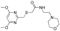 2-[[(4,6-DIMETHOXYPYRIMIDIN-2-YL)METHYL]THIO]-N-(2-MORPHOLINOETHYL)ACETAMIDE Struktur