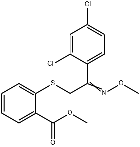 METHYL 2-([2-(2,4-DICHLOROPHENYL)-2-(METHOXYIMINO)ETHYL]SULFANYL)BENZENECARBOXYLATE Struktur