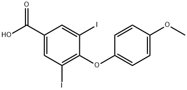 3,5-DIIODO-4(4'-METHOXYPHENOXY)BENZOIC ACID Struktur