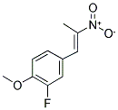 (3-FLUORO-4-METHOXYPHENYL)-2-NITROPROPENE Struktur