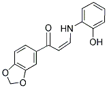 1-(1,3-BENZODIOXOL-5-YL)-3-(2-HYDROXYANILINO)-2-PROPEN-1-ONE Struktur