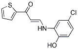 3-(5-CHLORO-2-HYDROXYANILINO)-1-(2-THIENYL)-2-PROPEN-1-ONE Struktur