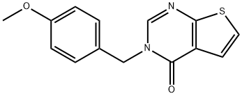 3-(4-METHOXYBENZYL)THIENO[2,3-D]PYRIMIDIN-4(3H)-ONE Struktur