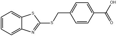 4-[(1,3-BENZOTHIAZOL-2-YLTHIO)METHYL]BENZOIC ACID Struktur