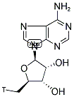 5'-DEOXYADENOSINE, [5'-3H]- Struktur