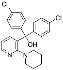 BIS(4-CHLOROPHENYL)(2-PIPERIDIN-1-YLPYRIDIN-3-YL)METHANOL Struktur