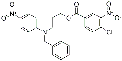 (1-BENZYL-5-NITRO-1H-INDOL-3-YL)METHYL 4-CHLORO-3-NITROBENZOATE Struktur