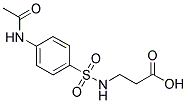 3-([[4-(ACETYLAMINO)PHENYL]SULFONYL]AMINO)PROPANOIC ACID Struktur