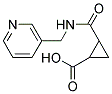 2-(N-(3-PYRIDYLMETHYL)CARBAMOYL)CYCLOPROPANECARBOXYLIC ACID Struktur