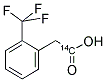 (ALPHA,ALPHA,ALPHA-TRIFLUORO-O-TOLYL) ACETIC ACID [1-14C] Struktur